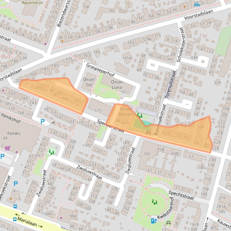 Kaart van postcodegebied 6541SH.