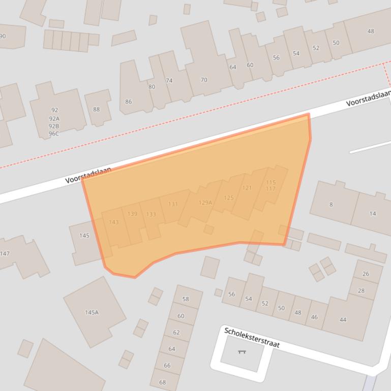 Kaart van postcodegebied 6541SL.