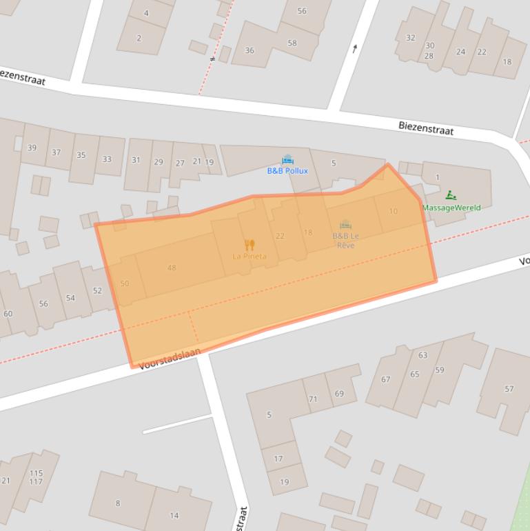 Kaart van postcodegebied 6541SR.