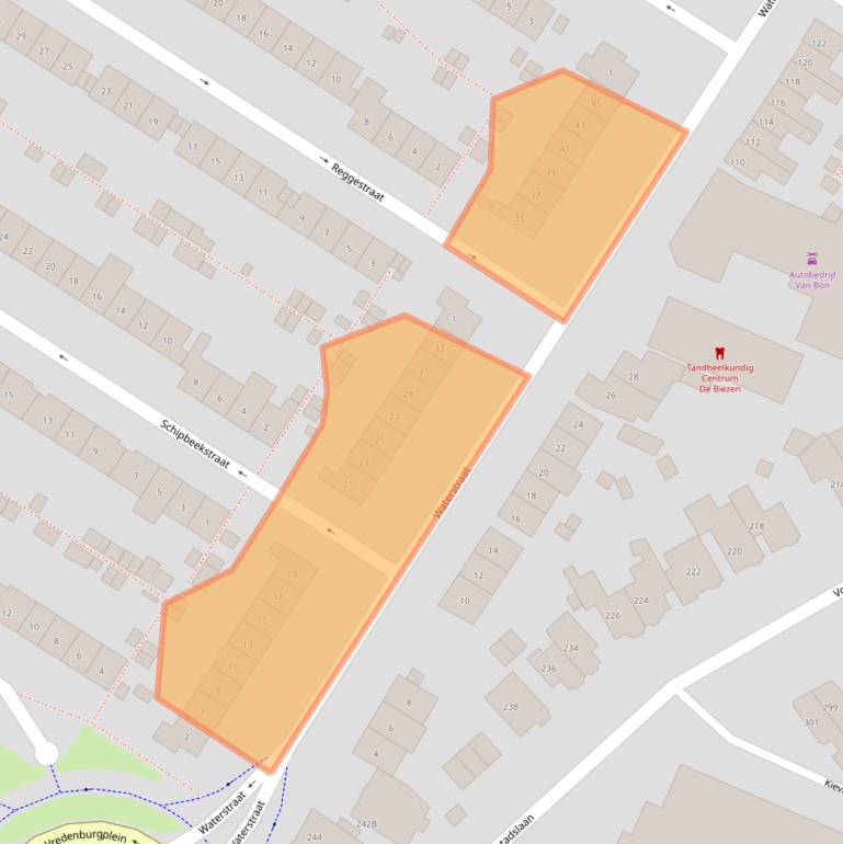 Kaart van postcodegebied 6541TD.