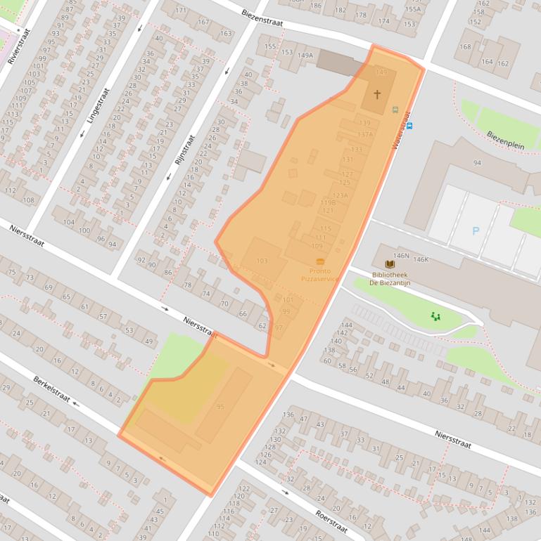 Kaart van postcodegebied 6541TE.
