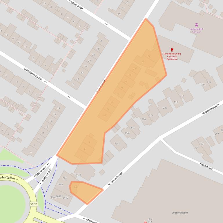 Kaart van postcodegebied 6541TK.