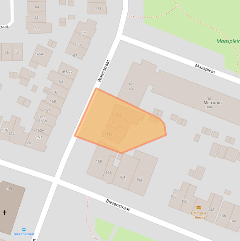 Kaart van postcodegebied 6541TP.