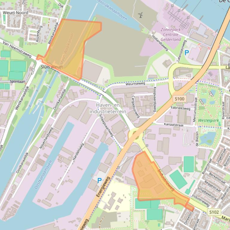 Kaart van postcodegebied 6541TV.