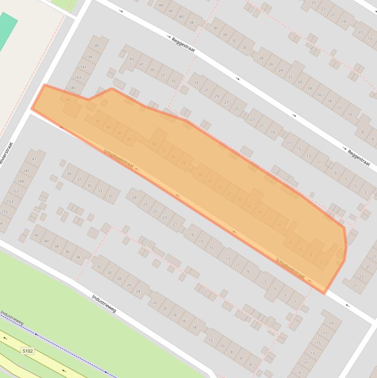 Kaart van postcodegebied 6541TZ.