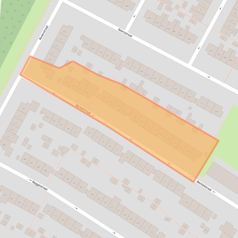 Kaart van postcodegebied 6541VD.