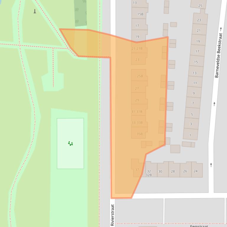 Kaart van postcodegebied 6541VG.