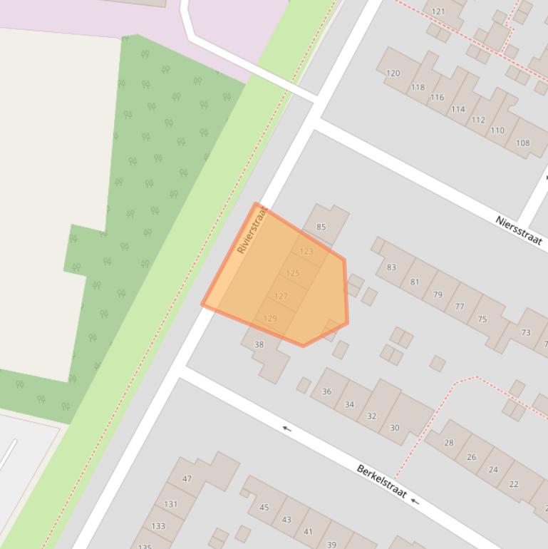 Kaart van postcodegebied 6541VK.