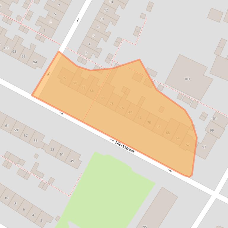 Kaart van postcodegebied 6541VW.