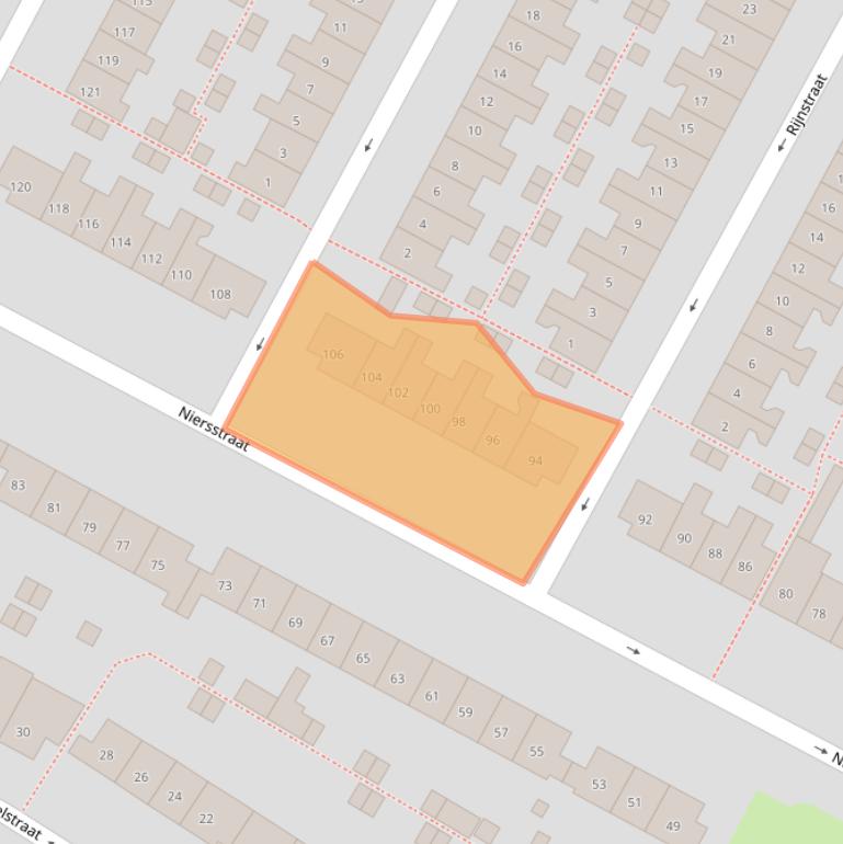 Kaart van postcodegebied 6541VX.