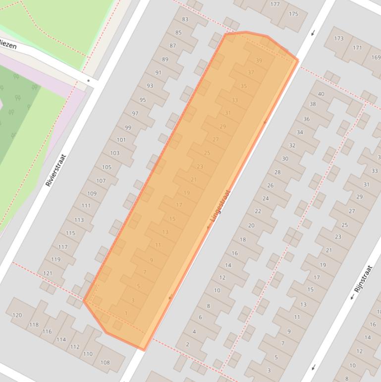 Kaart van postcodegebied 6541WG.