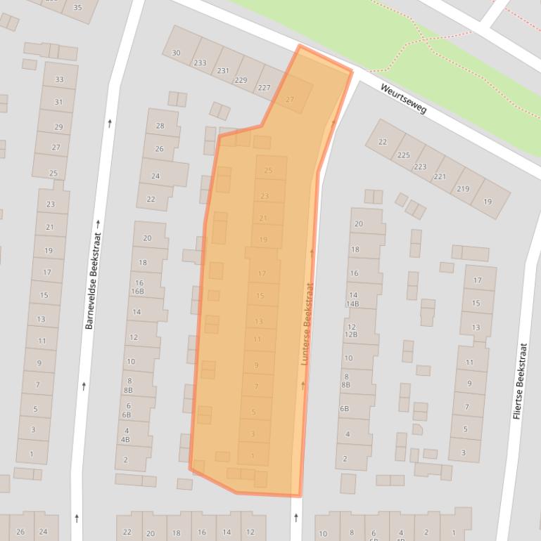 Kaart van postcodegebied 6541WN.