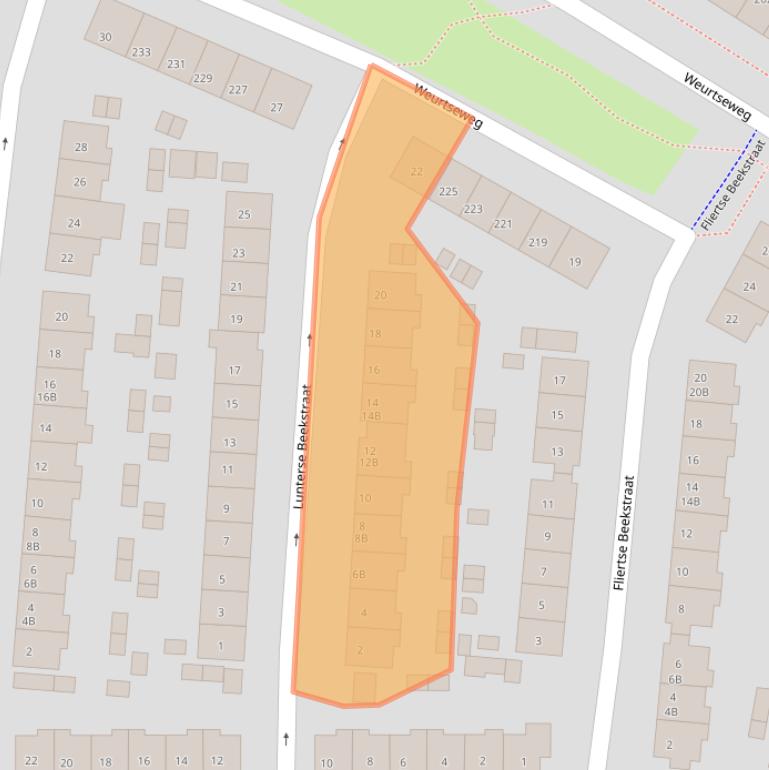 Kaart van postcodegebied 6541WP.