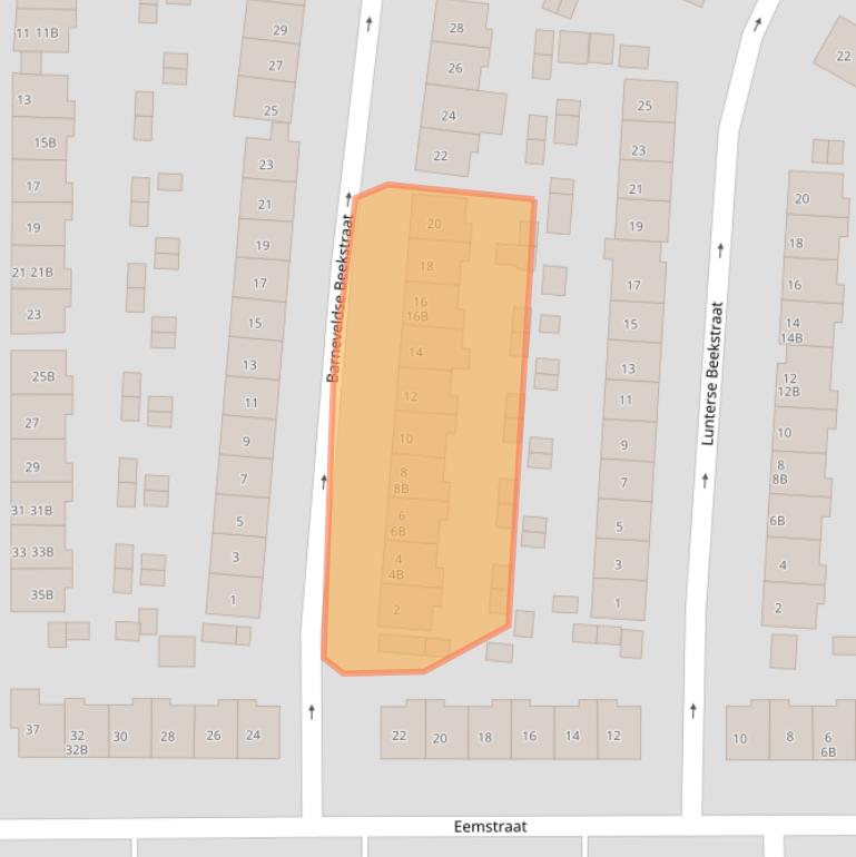 Kaart van postcodegebied 6541WS.