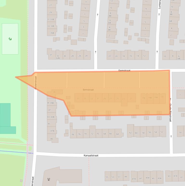 Kaart van postcodegebied 6541WV.