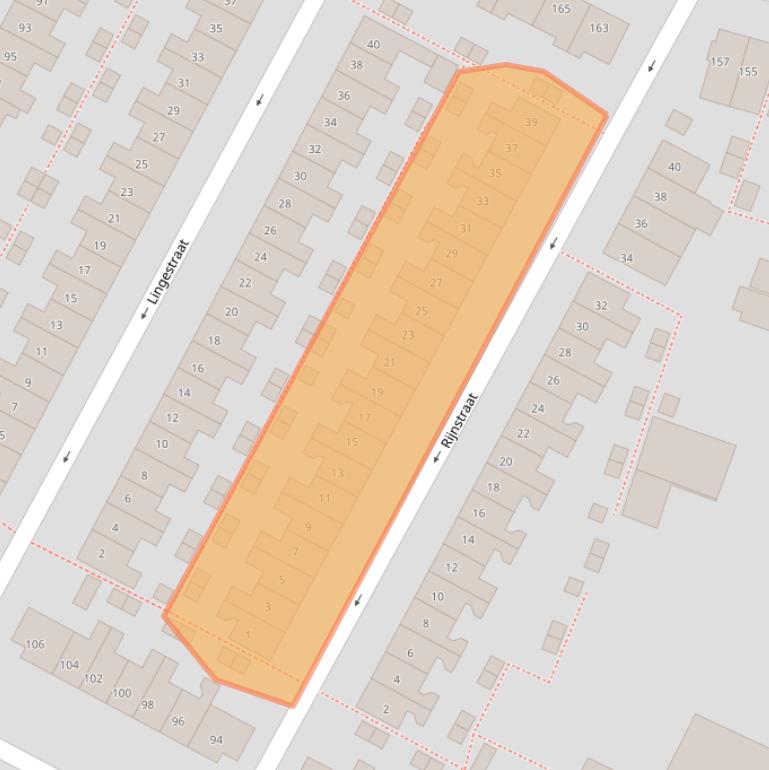 Kaart van postcodegebied 6541XA.