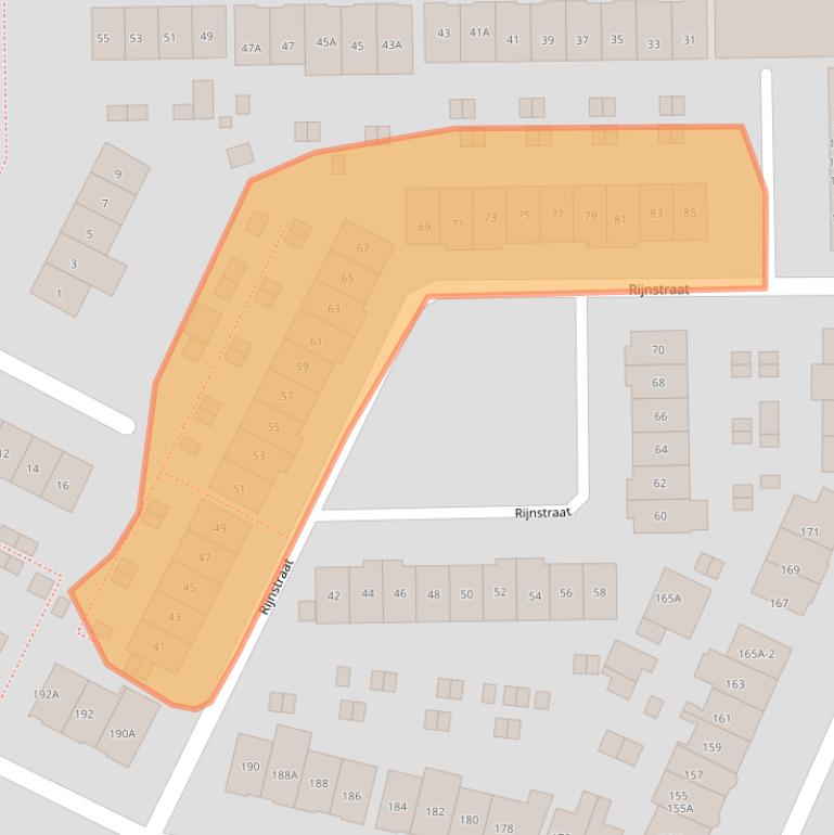 Kaart van postcodegebied 6541XB.