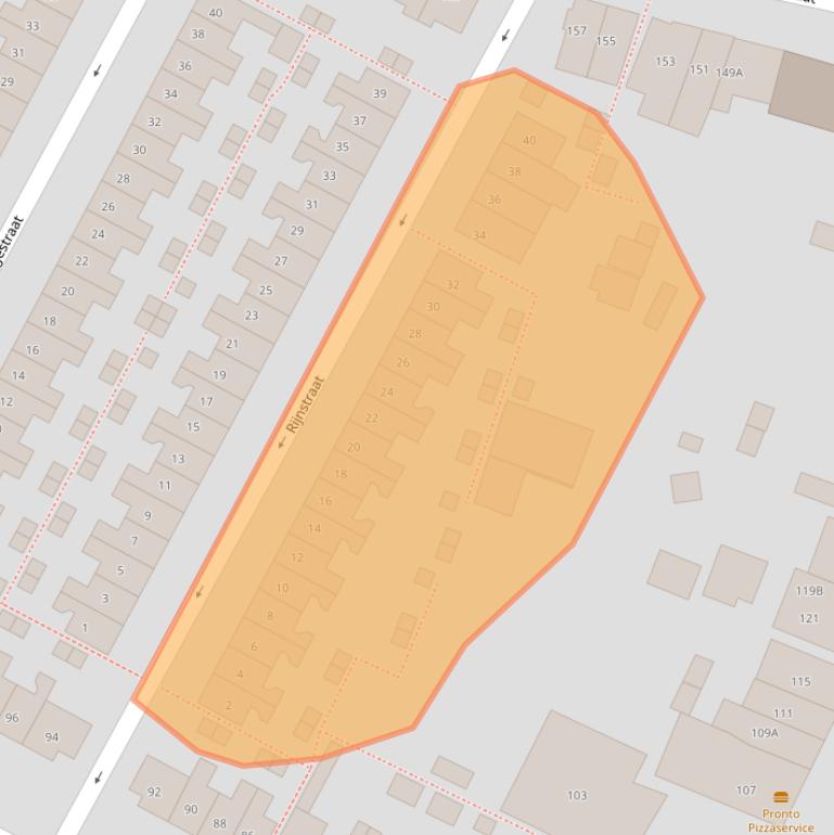 Kaart van postcodegebied 6541XD.