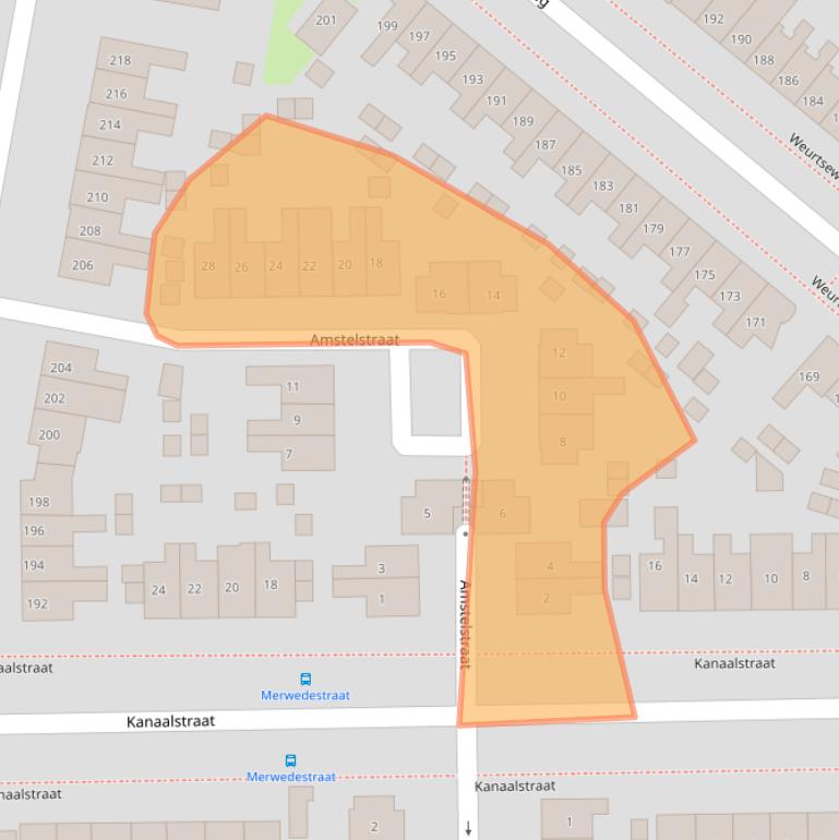 Kaart van postcodegebied 6541XH.