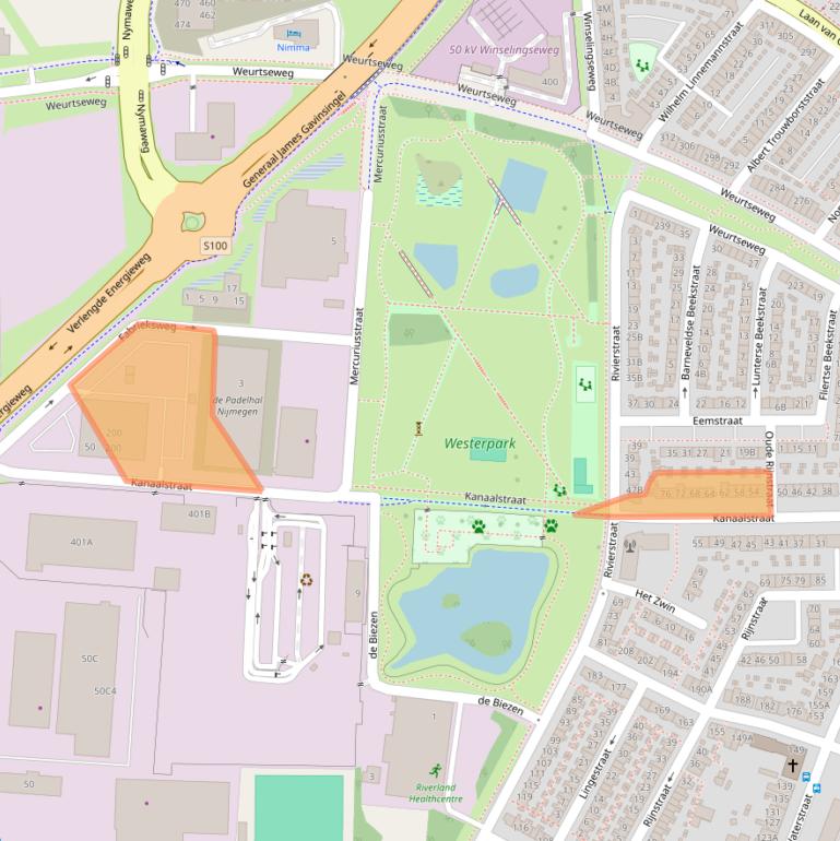 Kaart van postcodegebied 6541XN.