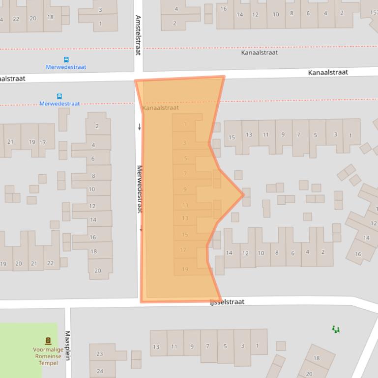 Kaart van postcodegebied 6541XP.