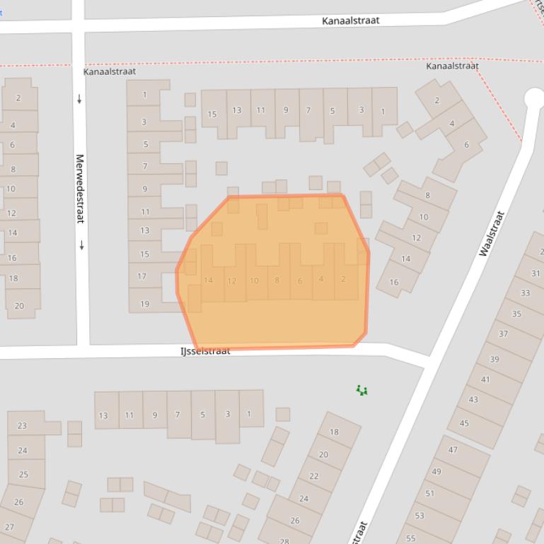 Kaart van postcodegebied 6541XV.