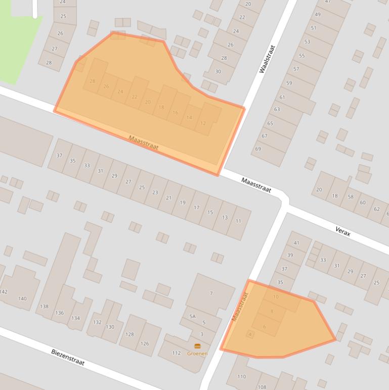 Kaart van postcodegebied 6541ZD.