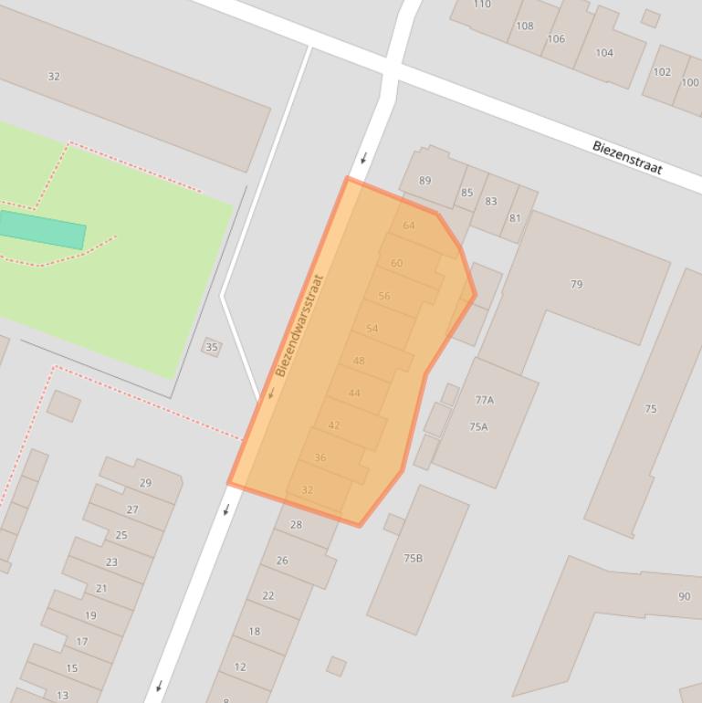 Kaart van postcodegebied 6541ZH.