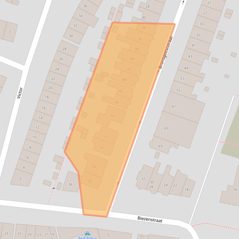 Kaart van postcodegebied 6541ZM.