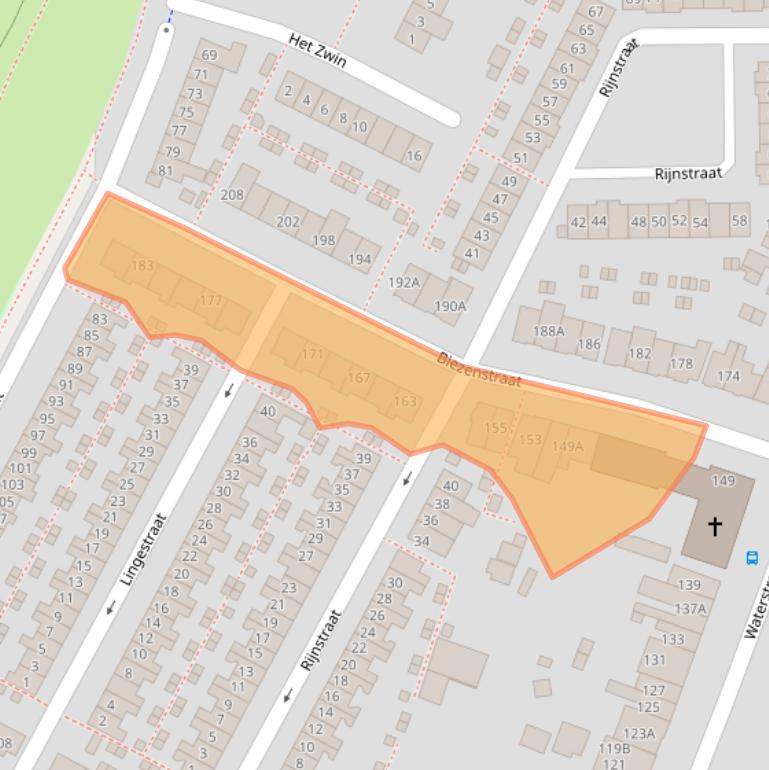 Kaart van postcodegebied 6541ZS.