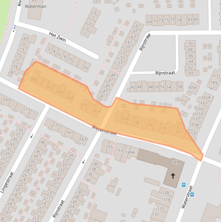 Kaart van postcodegebied 6541ZZ.