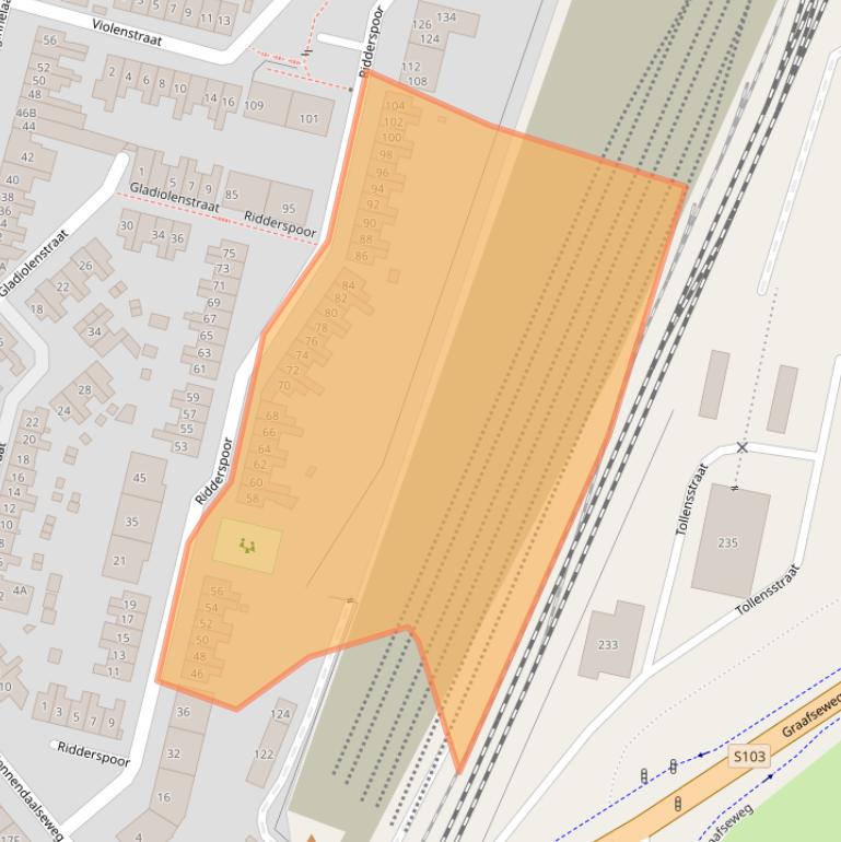 Kaart van postcodegebied 6542HE.