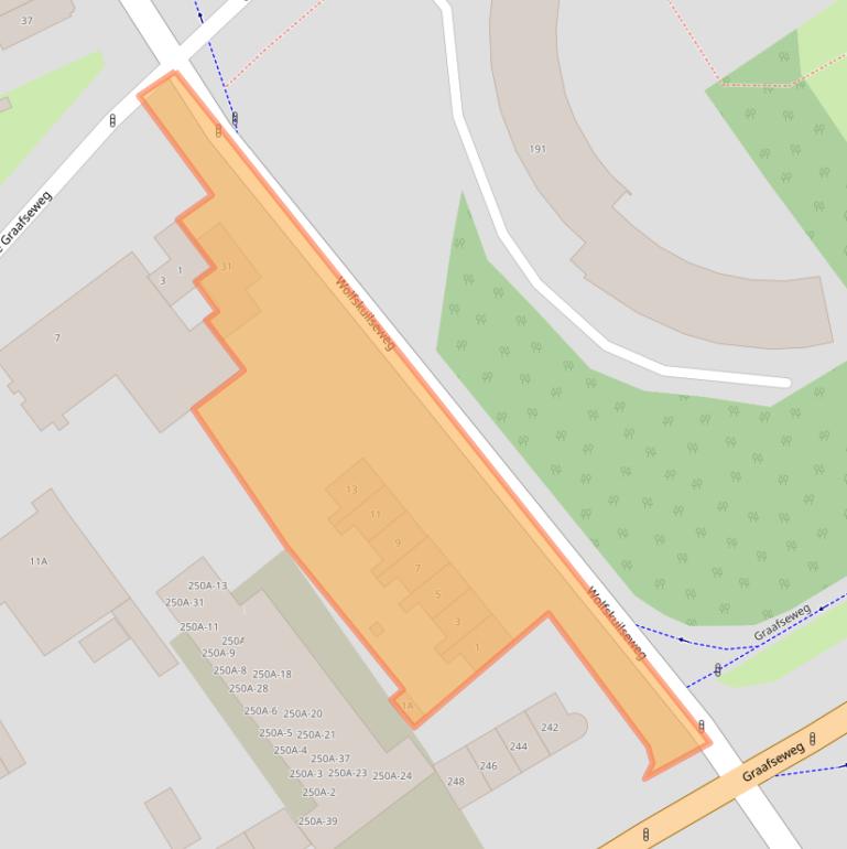 Kaart van postcodegebied 6542JB.