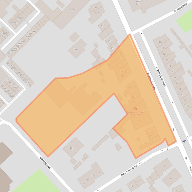 Kaart van postcodegebied 6542JD.