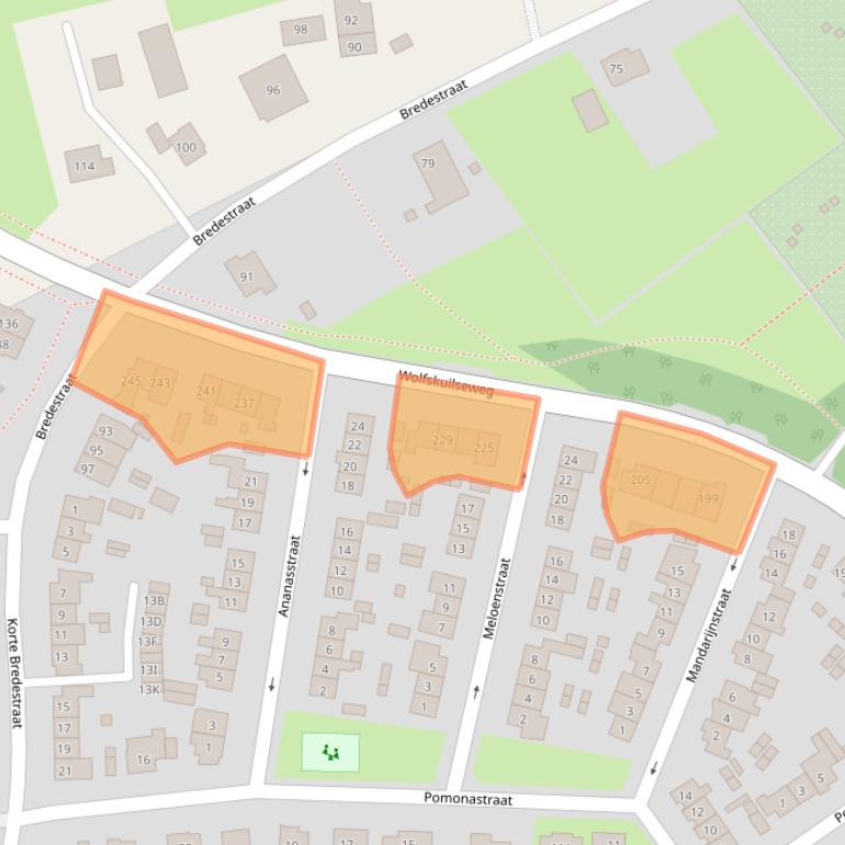 Kaart van postcodegebied 6542JJ.