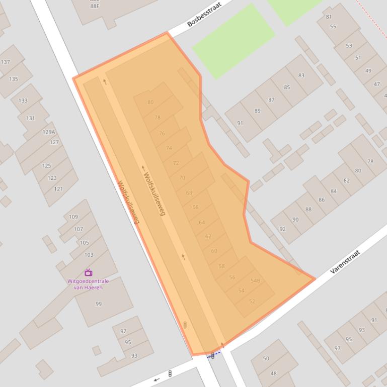 Kaart van postcodegebied 6542JL.