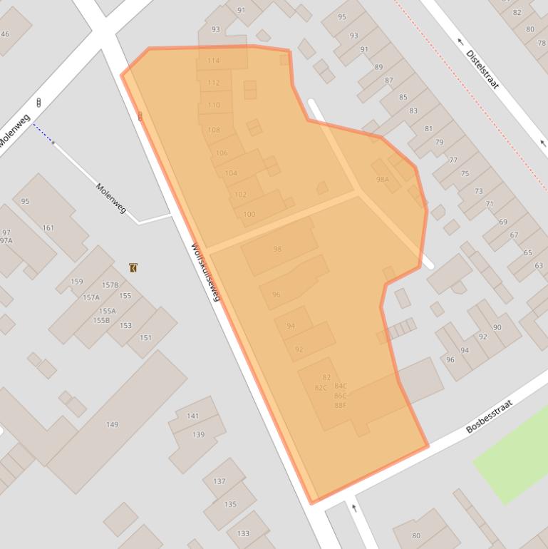 Kaart van postcodegebied 6542JM.