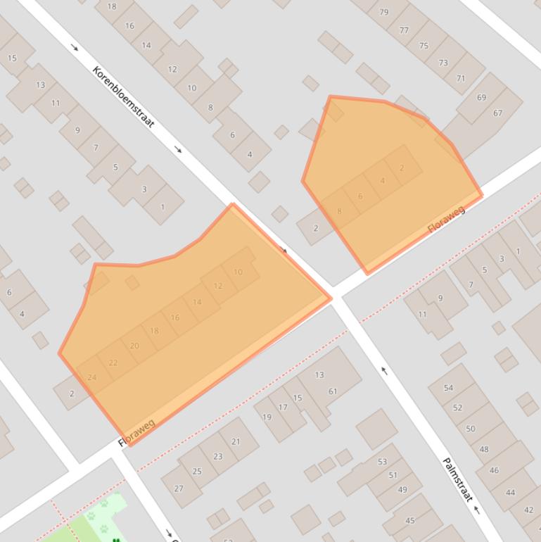 Kaart van postcodegebied 6542KC.