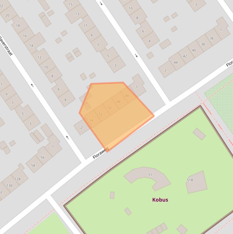 Kaart van postcodegebied 6542KE.