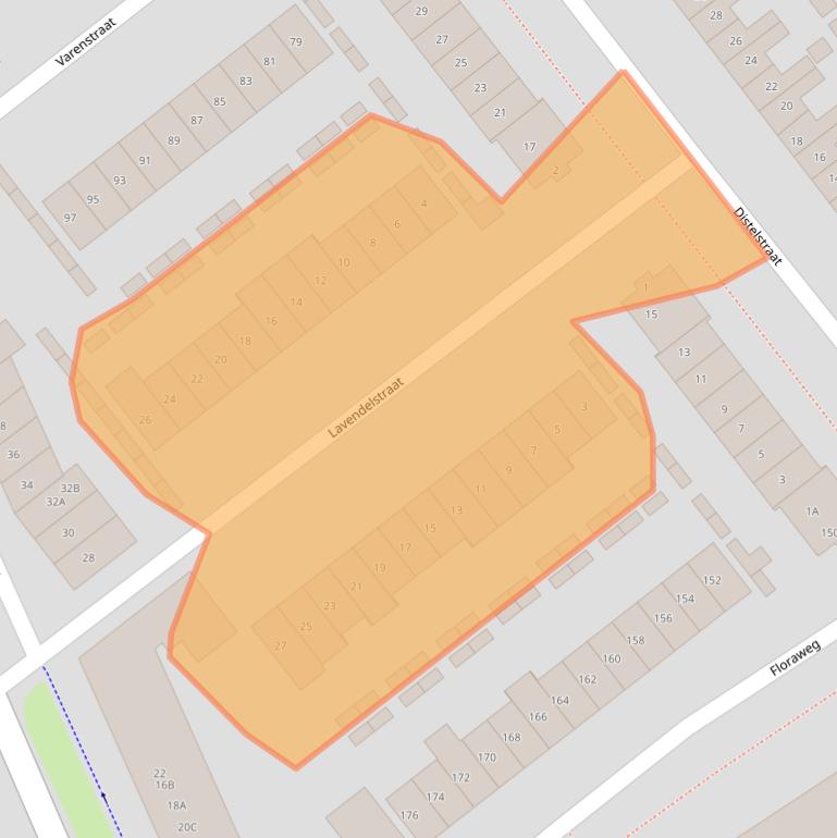 Kaart van postcodegebied 6542KN.