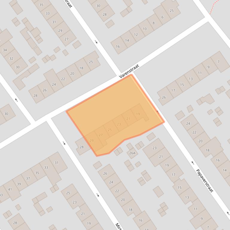 Kaart van postcodegebied 6542LC.