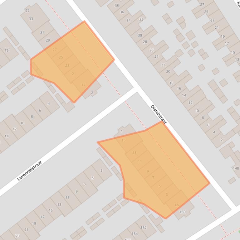 Kaart van postcodegebied 6542LM.