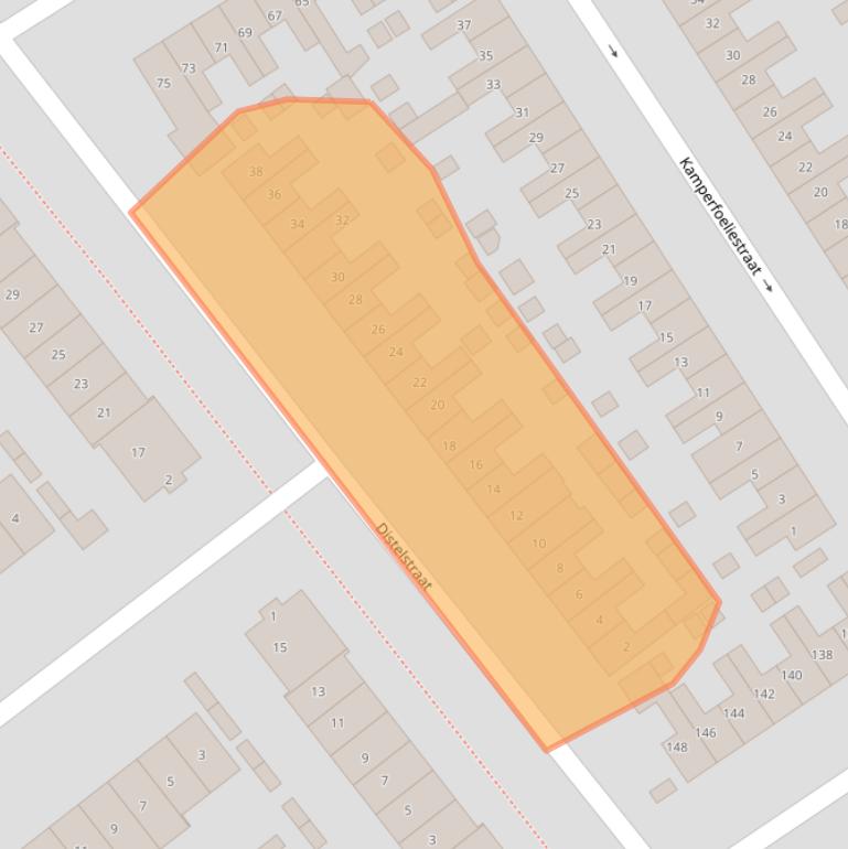 Kaart van postcodegebied 6542LR.