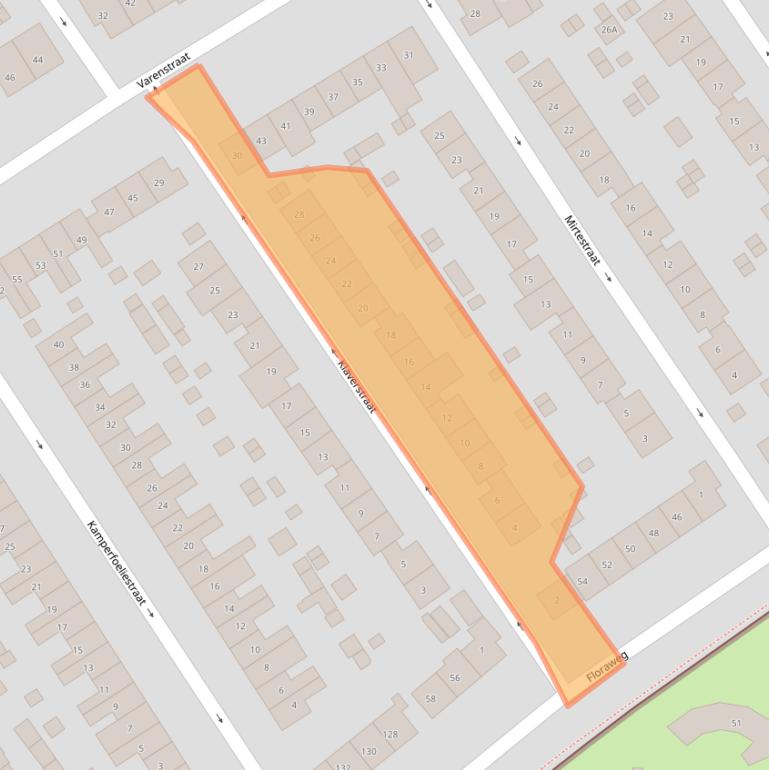 Kaart van postcodegebied 6542MH.