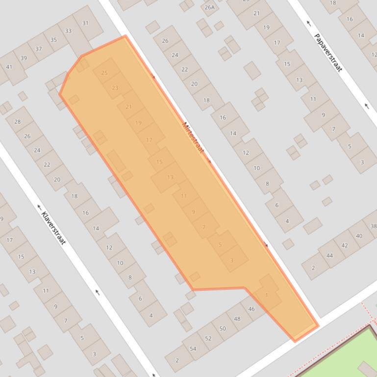 Kaart van postcodegebied 6542ML.