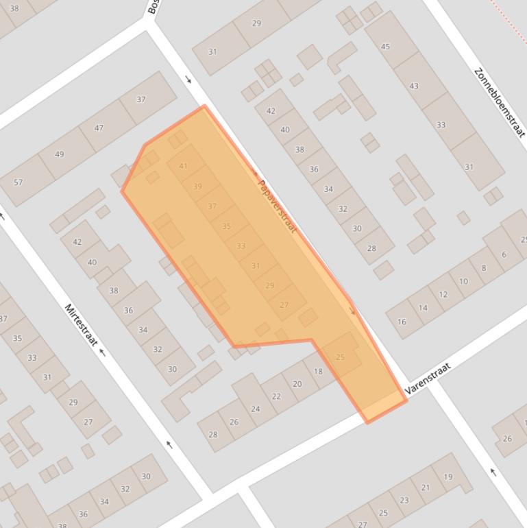 Kaart van postcodegebied 6542MV.