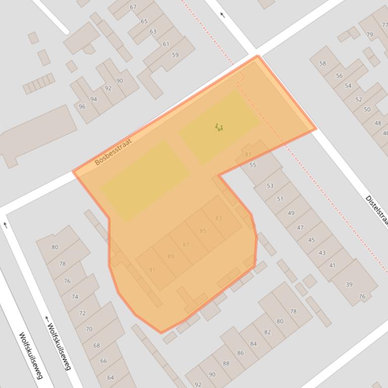 Kaart van postcodegebied 6542NR.