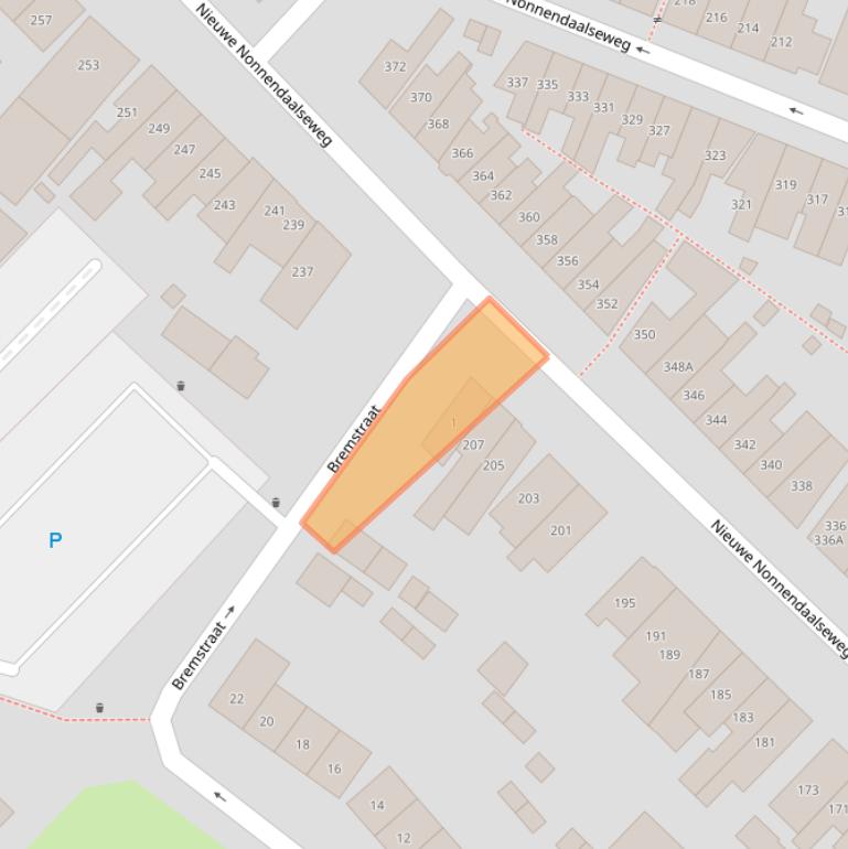 Kaart van postcodegebied 6542NZ.