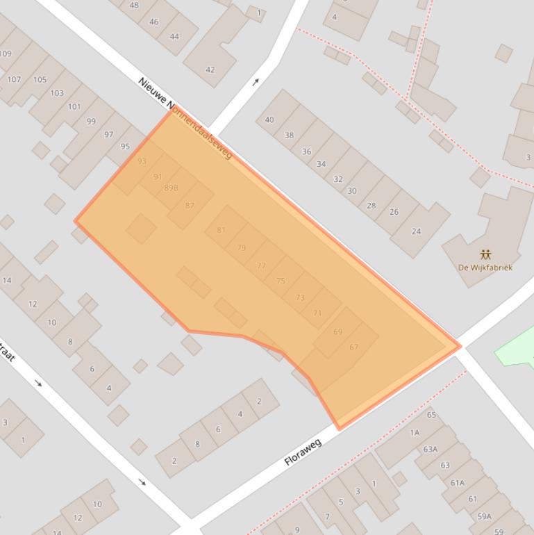 Kaart van postcodegebied 6542PC.