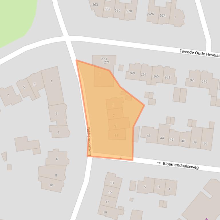 Kaart van postcodegebied 6542RH.